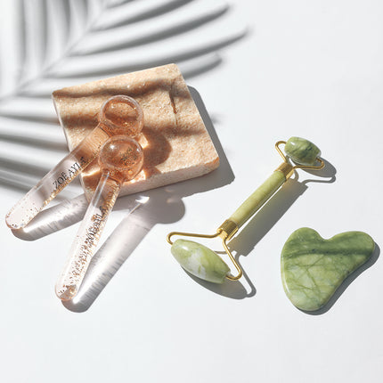 Zoe Ayla Jade Gua Sha and Roller Set